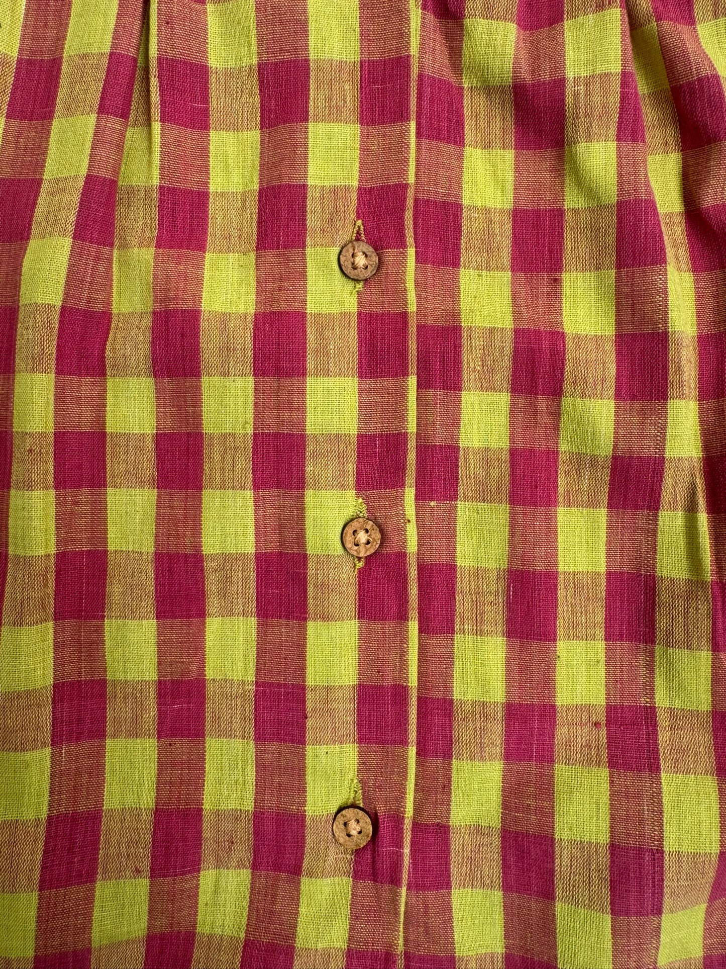 Berry Lime Check Dress