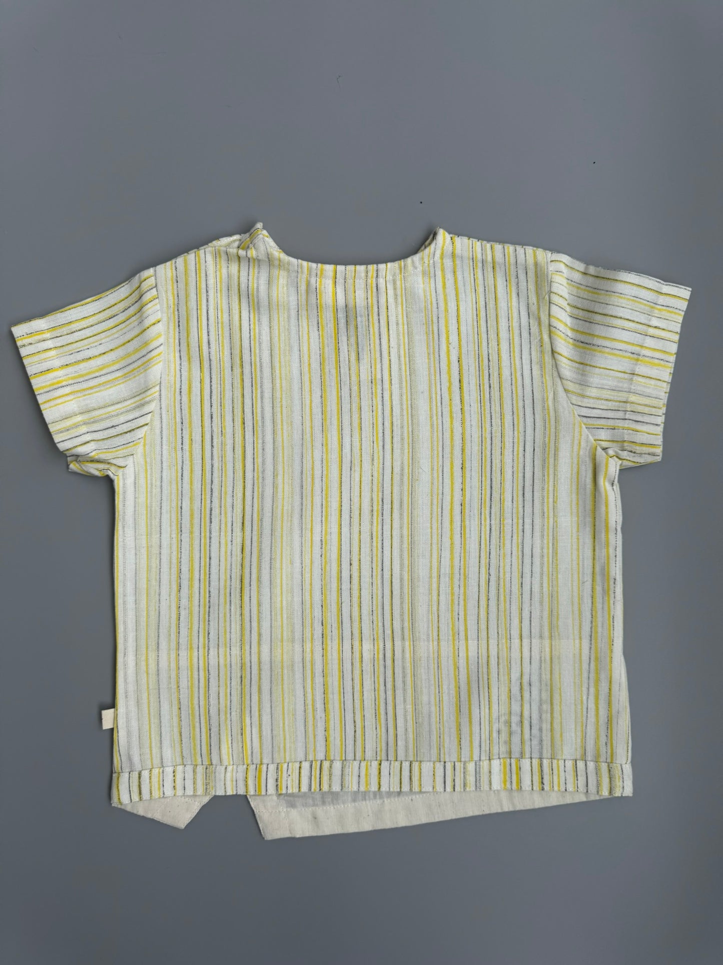 Lemon Stripe Handloom Cotton