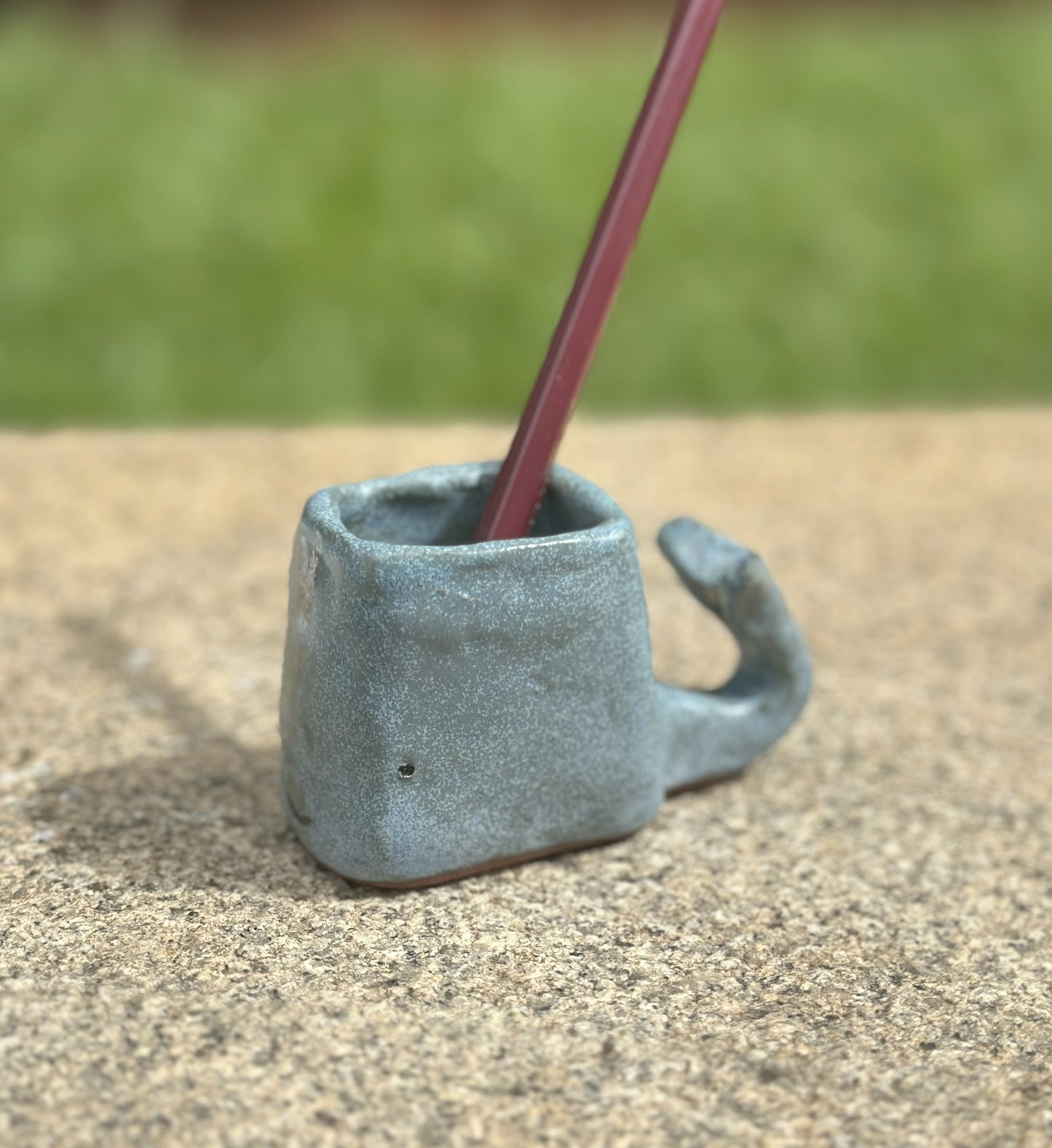 Whale Tail Ceramic Pencil Stand