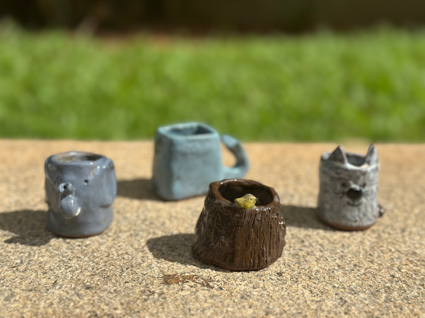 Little Forest Trunk Ceramic Pencil Stand