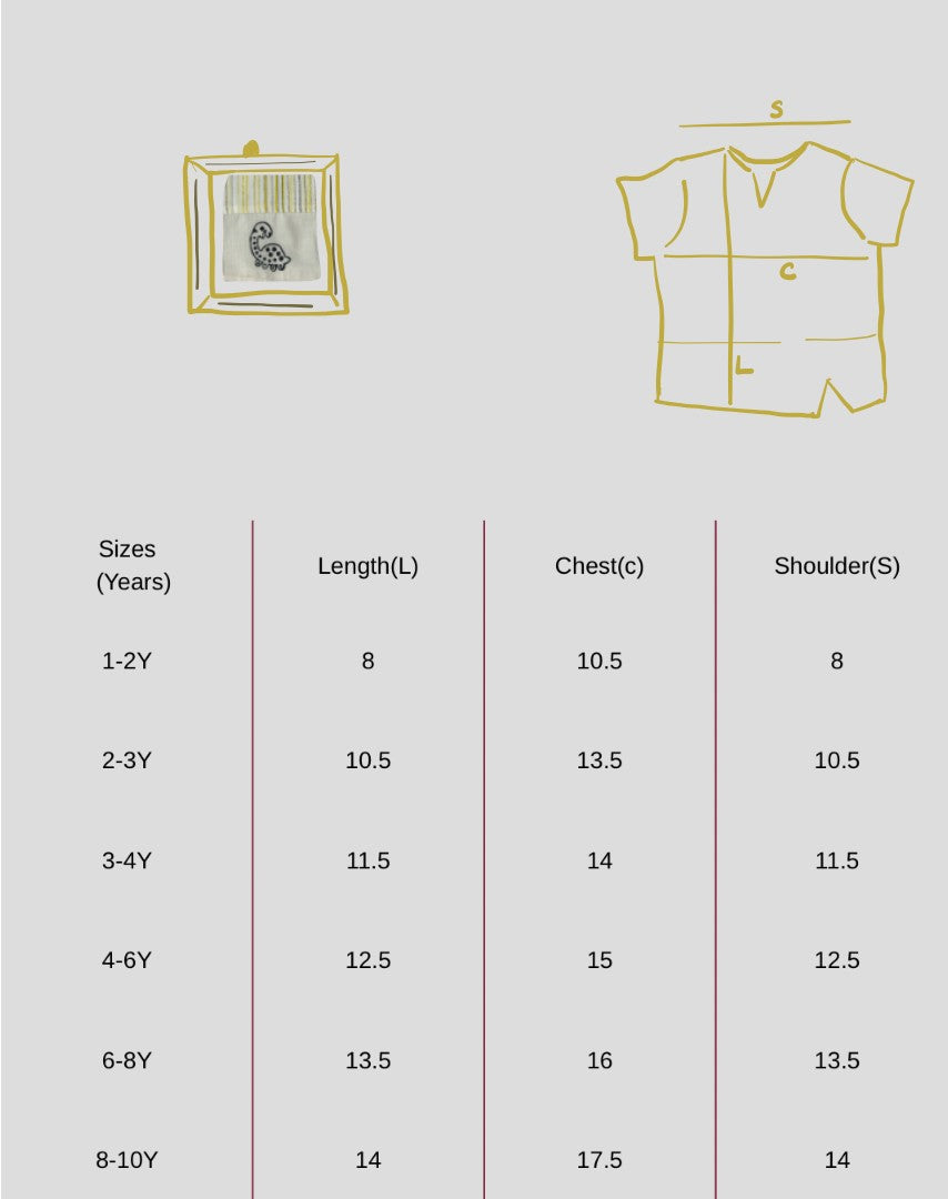 Lemon Stripe Handloom Cotton