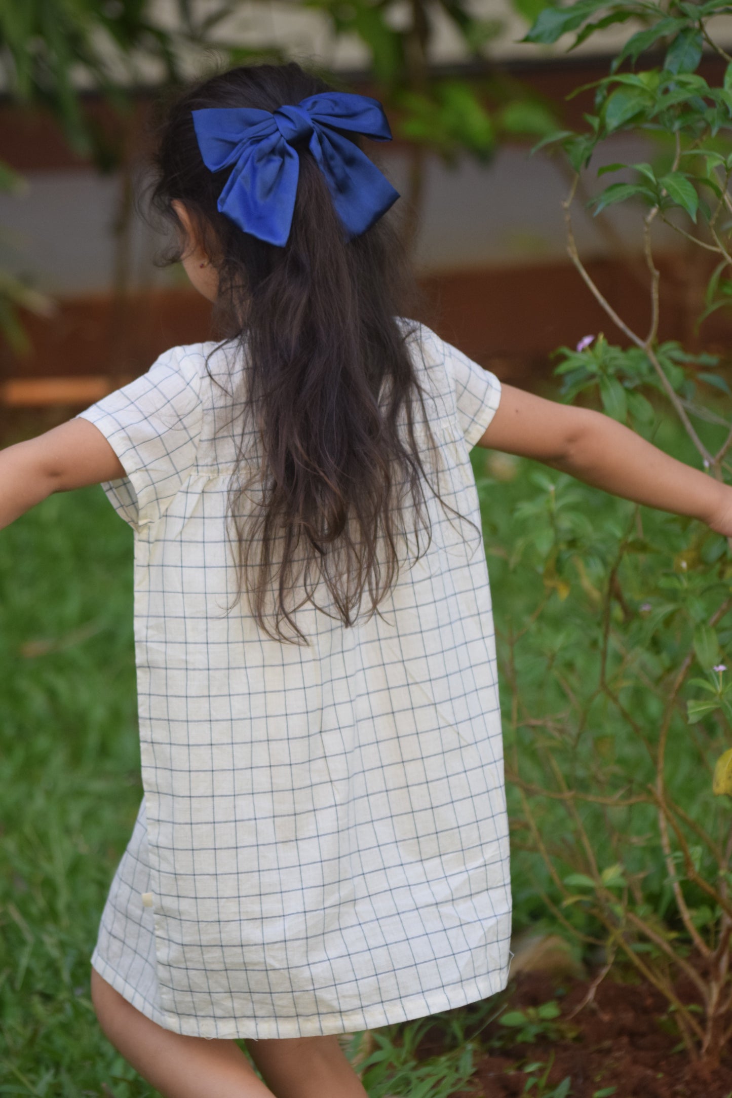 Whispering Checks Handloom Dress