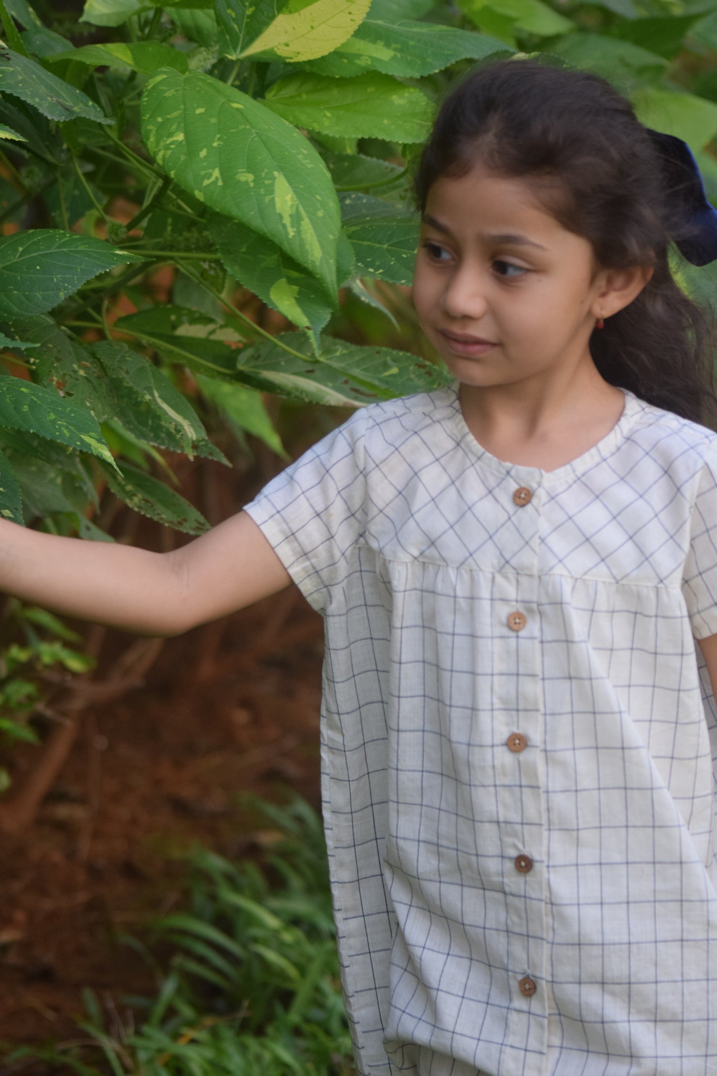 Whispering Checks Handloom Dress