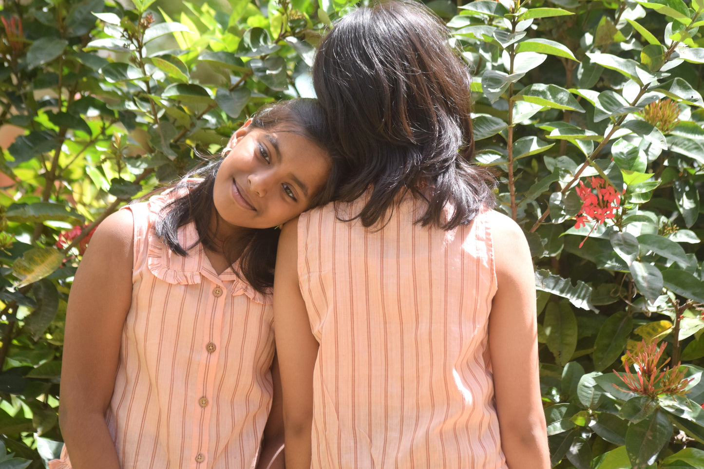 Blush Ruffle Handloom Top