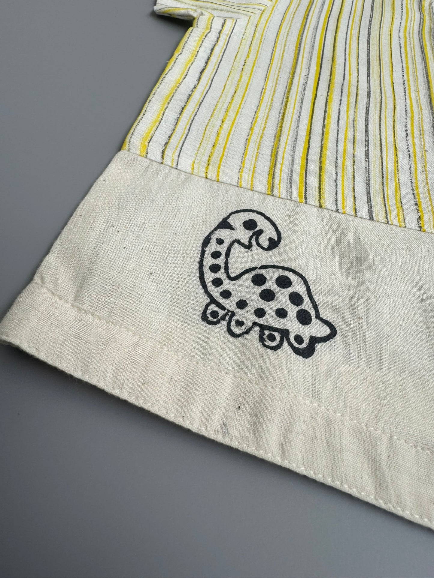Lemon Stripe Handloom Cotton
