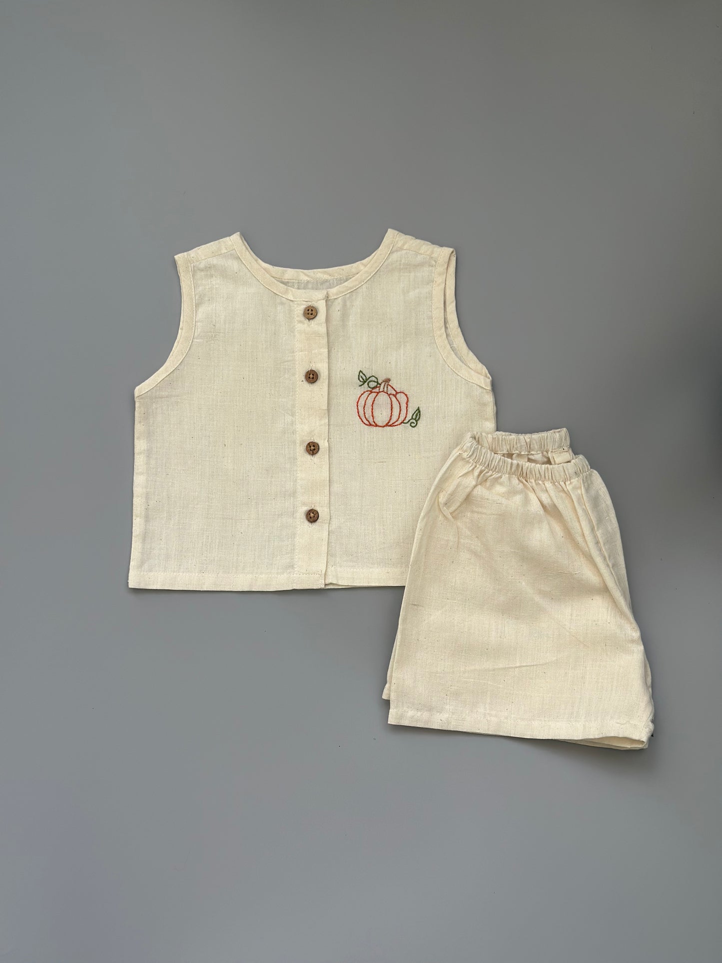 Little Pumpkin Handloom Coord Set