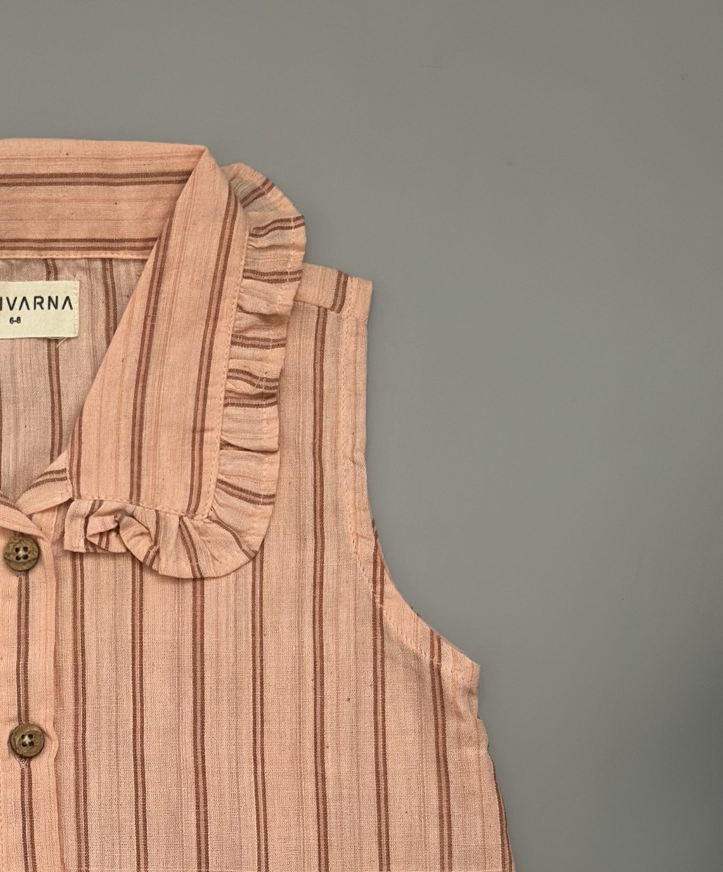 Blush Ruffle Handloom Top